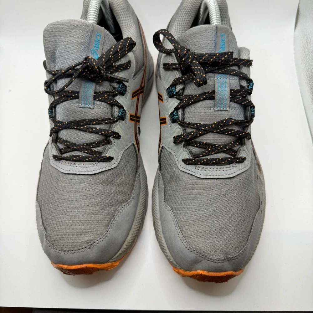 Asics Gel-Venture 9 Trail Running Shoes Grey Orange Sz Mens US 9